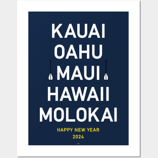 Hawaii Hawai Maui Molokai Aloha Honolulu USA Surf Pacific Posters and Art